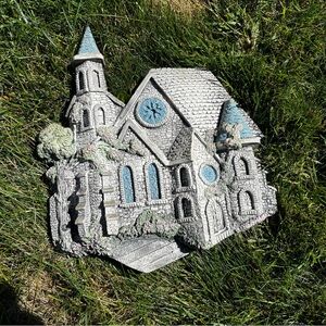 Charming Vintage Victorian Wall Art with Blue Accents